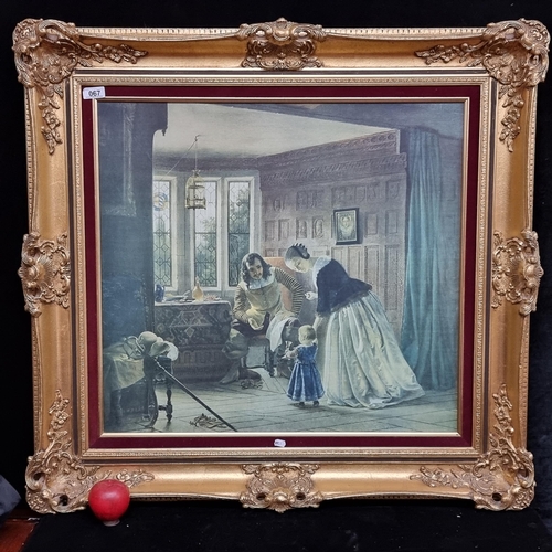 67 - A very attractive and high quality Chippendale style frame currently holding a print of the painting... 