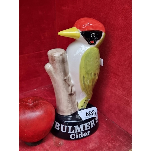 405 - A ceramic advertising figure of a woodpecker for Bulmer's Cider. In very good condition.