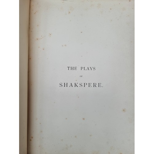 420 - A complete set of six hardback books titled 'The Plays of Shakespeare' including volumes I-VI. With ... 