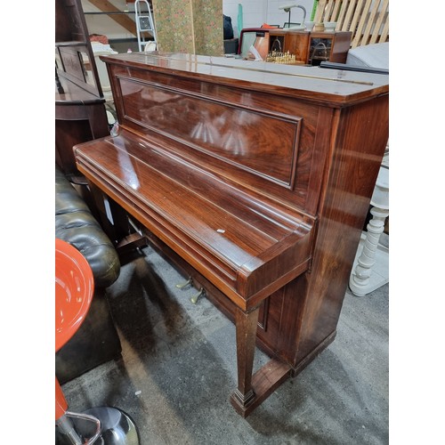 856 - A gorgeous antique early 20th century upright piano by John Brinsmead & Sons complete with two pedal... 