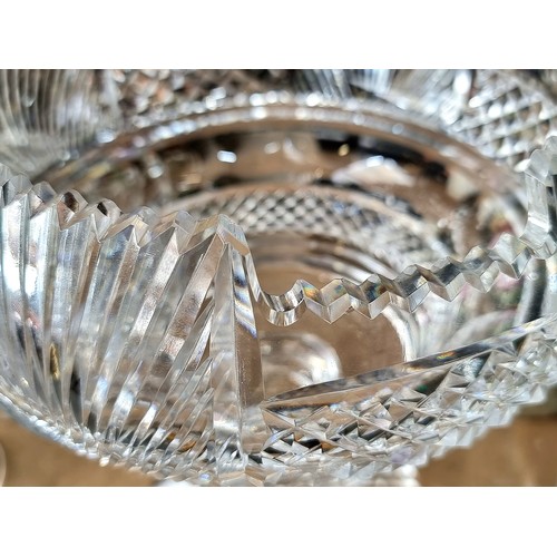 112 - Star Lot - A beautiful limited edition Waterford Crystal footed centre-piece bowl in the Museum desi... 