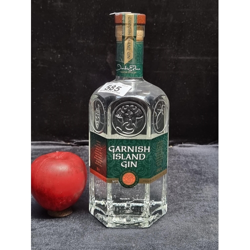 585 - A sealed 70cl bottle of Garnish Island Gin.