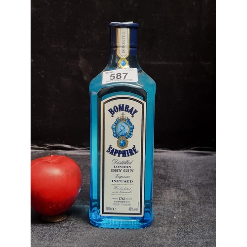 587 - A sealed 70cl bottle of Bombay Sapphire Distilled London Dry Gin.