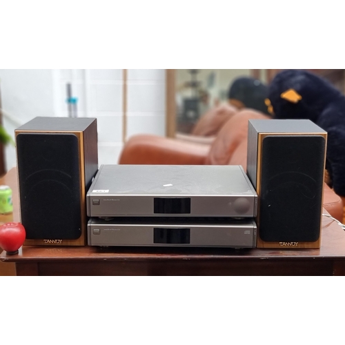 663 - Two MARANTZ media players. Including a cassette desk, model 75SD2020/2A. With a Marantz music consol... 