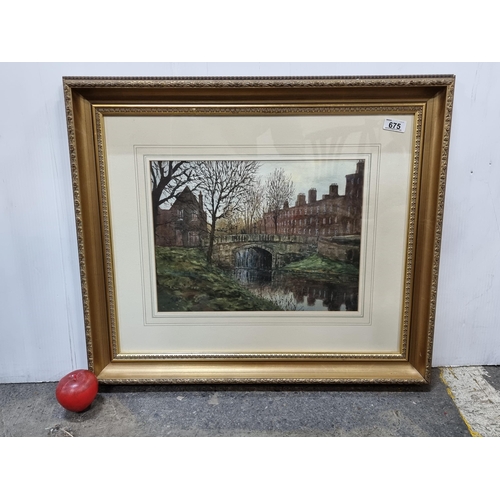 675 - Star lot : An original watercolour on paper painting by artist Edward Tomkus (b.1936 - d.2020). This... 