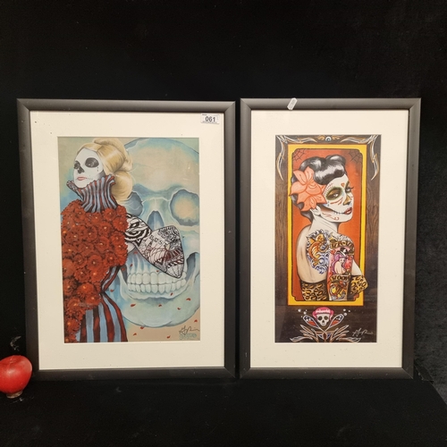 61 - Two high quality hand signed prints by Gustavo Rimada both titled 