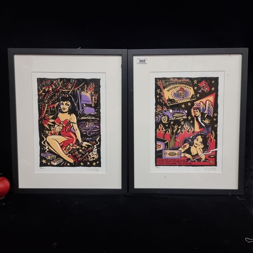 68 - A pair of high quality limted edition giclee prints by the artist Vince Ray, one titled 