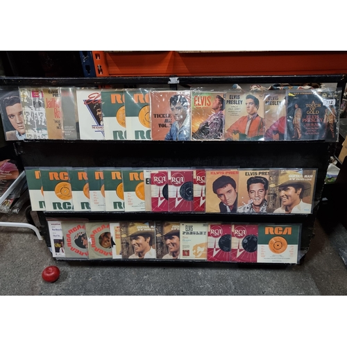 712 - Thirty-Five vinyl record LP singles of Elvis Presley including A Touch of Gold vol2 (1982), Elvis Pr... 