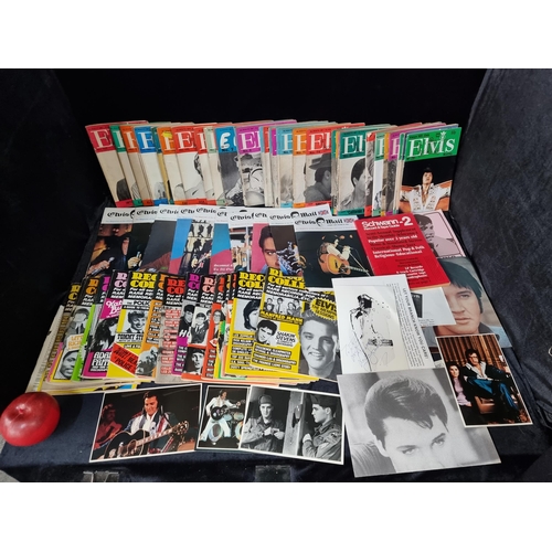 720 - A large number of magazines on Elvis including 35 titled 