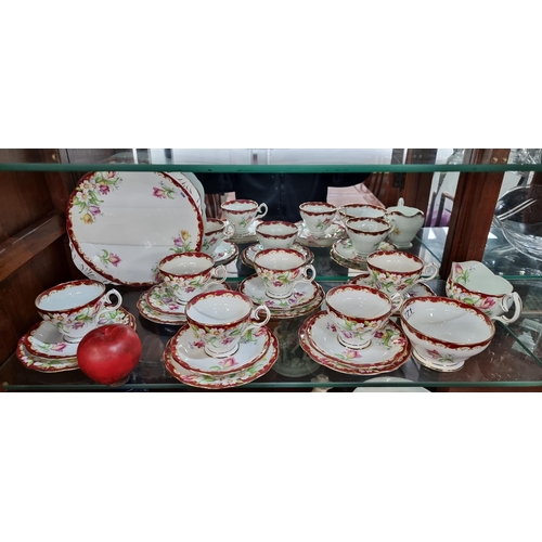 771 - A twenty-one piece tea service from Narcissus Fine Bone China in the 