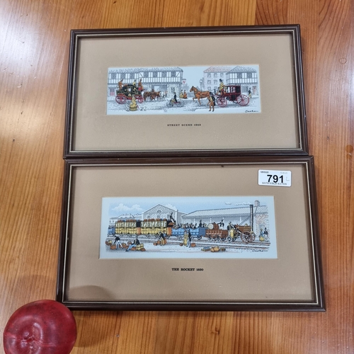 791 - Two lovely examples of fine loom artistry from Cash's Collector Range. Both framed, with one piece d... 