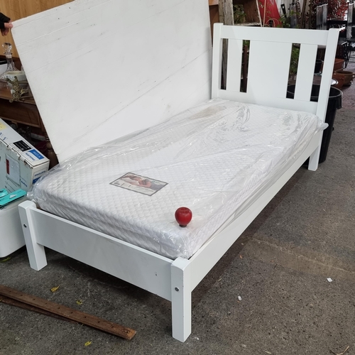 846 - Star lot A new single bed frame from the Meghan Collection from Harvey Norman Sells for €279  in a w... 