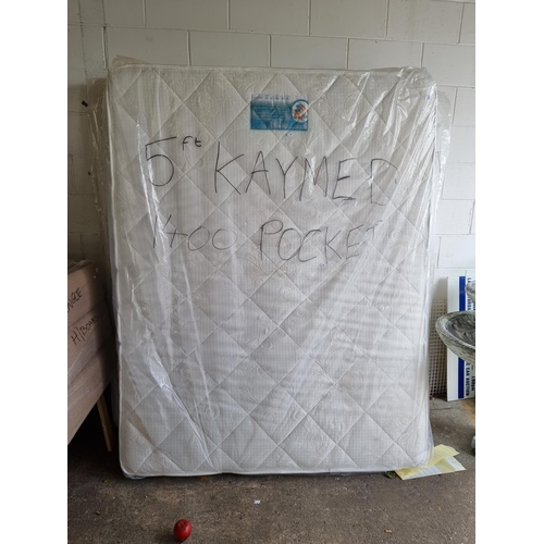 873 - Star lot : A very high quality 5ft Kaymed 140 Pocket Sprung Mattress. Brand new, in original packagi... 