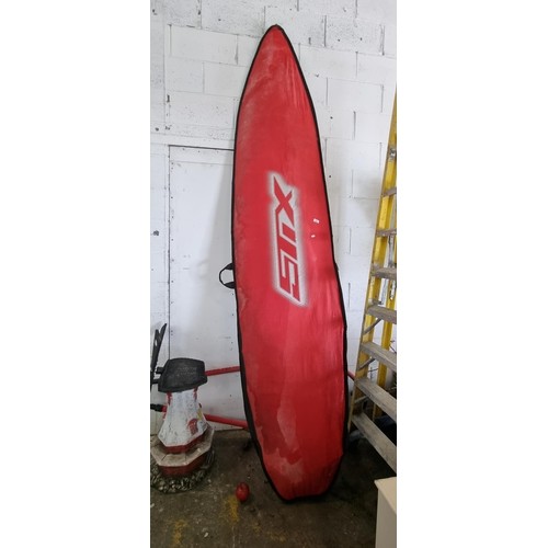 858 - Star lot : A  high quality Jimmy Styks wind Surf  board with branded case. These high quality boards... 