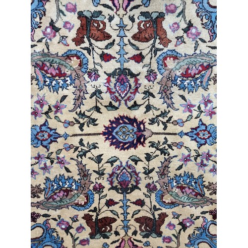 867 - Star lot : A fabulous hand knotted, hand finished thick pile wool rug in a Persian pattern in red, c... 