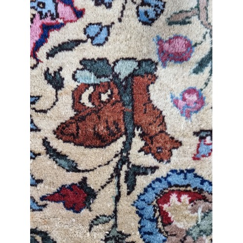 867 - Star lot : A fabulous hand knotted, hand finished thick pile wool rug in a Persian pattern in red, c... 