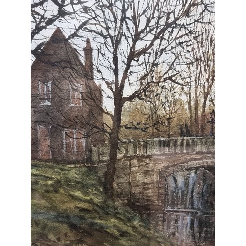 675 - Star lot : An original watercolour on paper painting by artist Edward Tomkus (b.1936 - d.2020). This... 