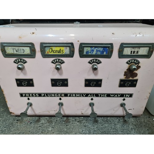 881 - Star Lot : A brilliant original master-matic perfume vending machine. Features slots for Tweed, Chan... 