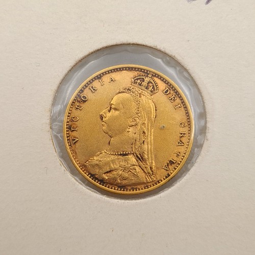 641 - Star Lot: A rare 1892 half Sovereign, this coin showcases the Victoria Jubilee head and shield back,... 