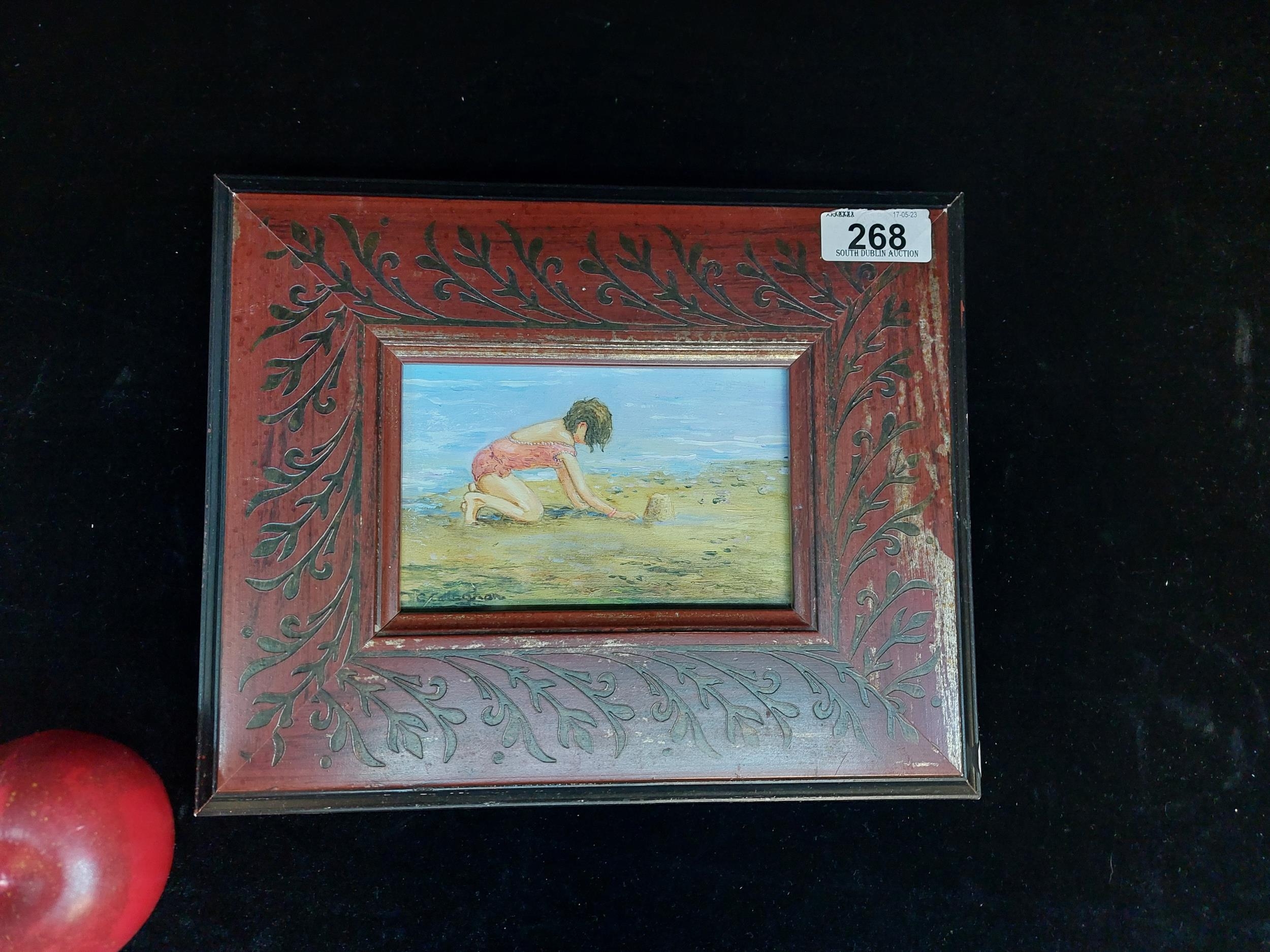 A small original acrylic on canvas painting by Irish artist C Callaghan ...
