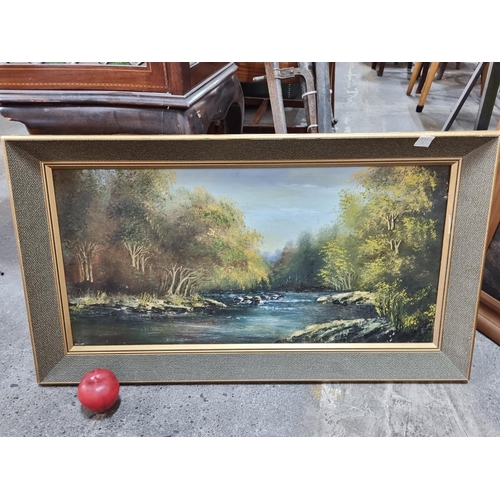 925 - A beautiful original oil on board painting signed Colgan bottom left. Features a serene landscape sc... 