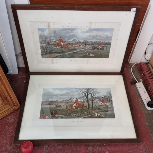 949 - Two large vintage chromolithographs from the series 