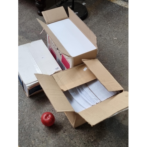 959 - Three boxes containing envelopes in a variety of sizes.