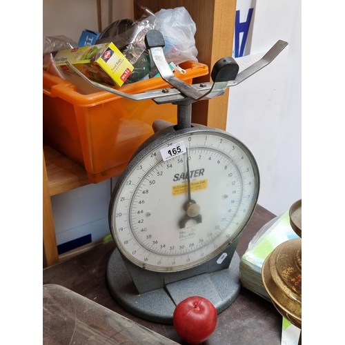 965 - A fantastic vintage Salter model 250 scales distributed by H. Evans & Sons Ltd. Capel Street, Dublin... 