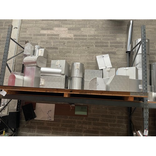 974 - A very large qty of Aluminium Flanges and steam valves as pictured everything on the pallet racks.  ... 