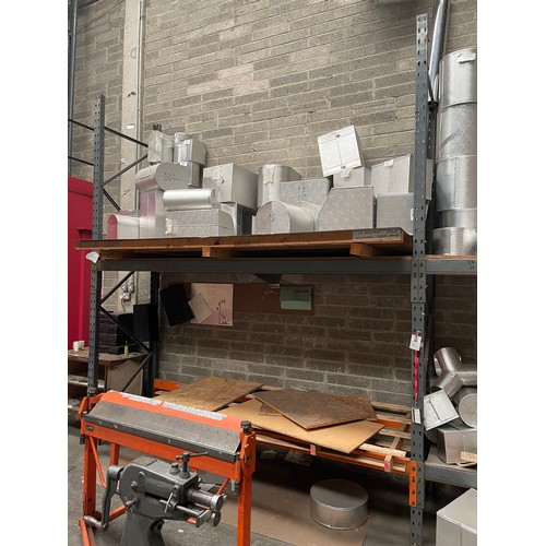 974 - A very large qty of Aluminium Flanges and steam valves as pictured everything on the pallet racks.  ... 