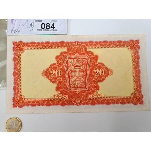 A Very Rare £20 Lady Lavery Irish Banknote Dating To 24.3.1976. Issued ...