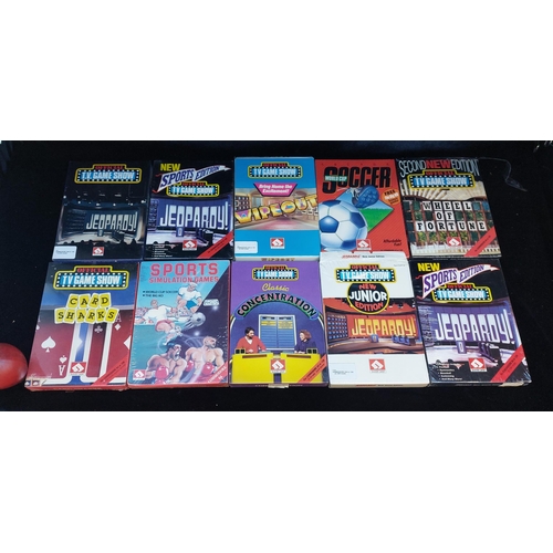 246 - Star lot : A rare selection of ten new old stock vintage computer games. Designed for Commodore 64 o... 