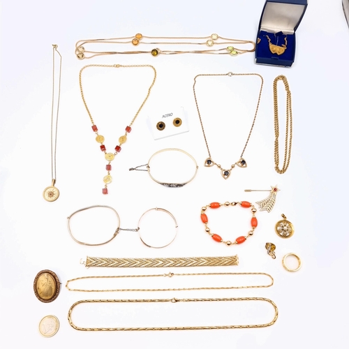 30 - A large collection of high quality rolled gold and gold plated costume jewellery, consisting of brac... 