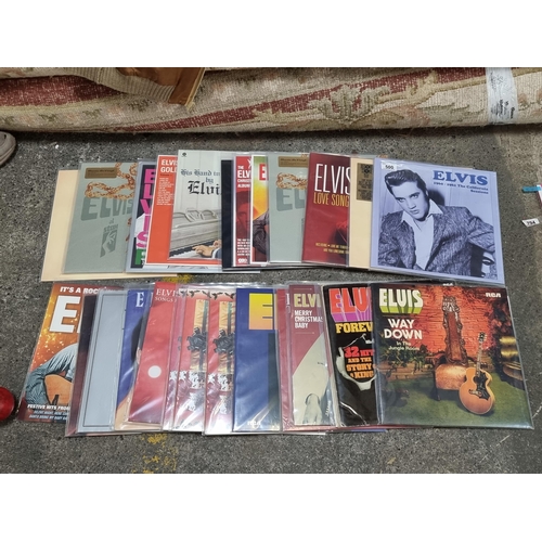 500 - A selection of twenty-seven vinyl albums concerned with the songs and performances of Elvis Presley.... 