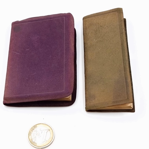 574 - Two very interesting antique miniature booklets, the first example is entitled 