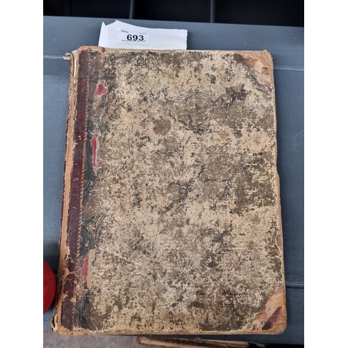 693 - Star Lot : The most spectacular antique hardback book titled 