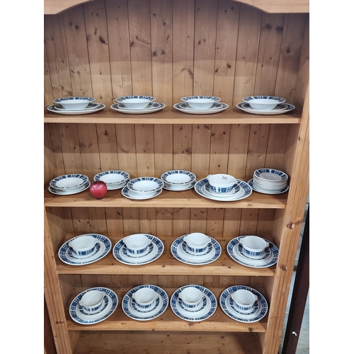 771 - A huge collection of fifty-seven pieces of vintage semi-porcelain  tableware by English makers Johns... 