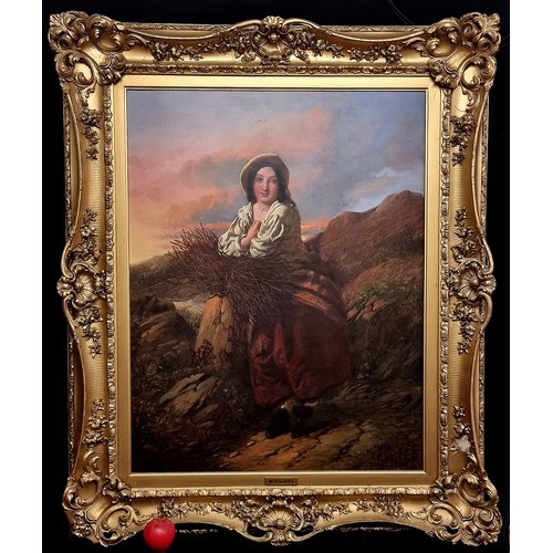 964 - Super Star Lot: A huge and simply magnificent antique original oil on canvas painting by the esteeme... 