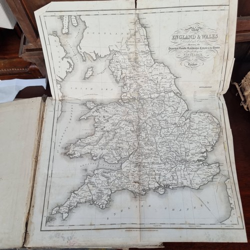 678 - Star lot : A gorgeous very early 18th century  book titled A  'Topographical Dictionary of England' ... 