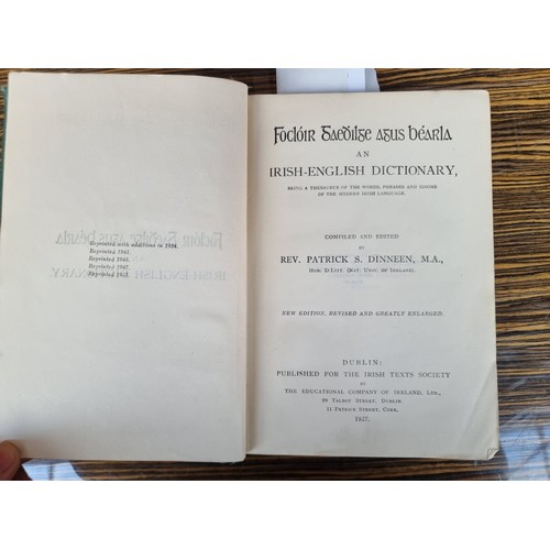 704 - Two hardback books including an antique Irish Bible produced by the British and Foreign Bible Societ... 