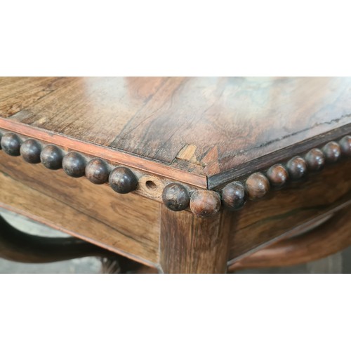 413 - Super Star Lot : A fabulous very heavy Georgian solid Rosewood  table. Featuring four sinuous legs w... 