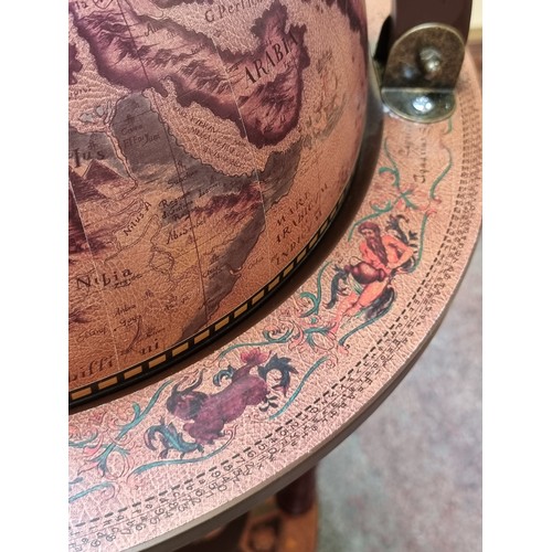 635 - Star lot : A fantastic drinks cabinet in the form of an antique globe. Opens to reveal storage insid... 