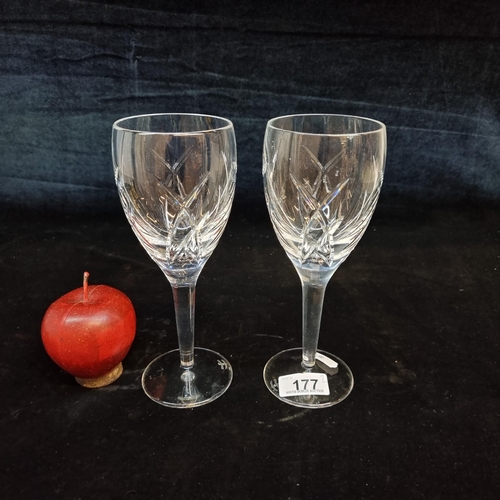 177 - A pair of large John Rocha red wine glasses for Waterford Crystalin the Signature series. RRP €120 a... 