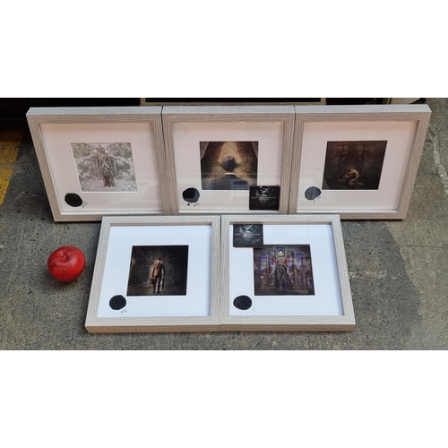 359 - A set of five limited edition (1,2,3, 6, 7/75) whimsical composite photographs from Dora Jean Creati... 