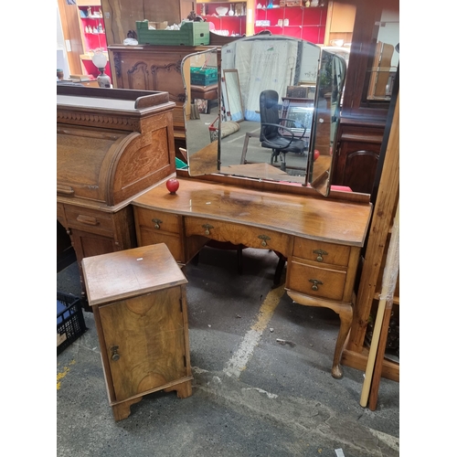 498 - Star lot : Two fabulous 1930s English made pieces of furniture from Beresford & Hicks including a be... 