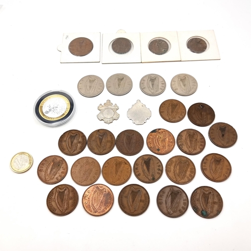 541 - A collection of Irish pre-decimal coinage. Items as stated in photos.