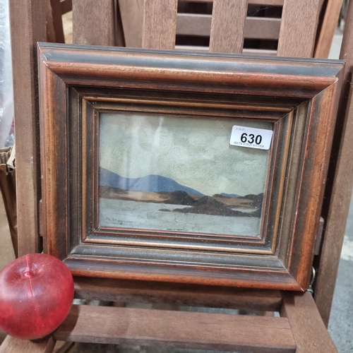 630 - Star Lot : A charming early  original oil on board painting by the artist Mollie Maguire. Depicting ... 