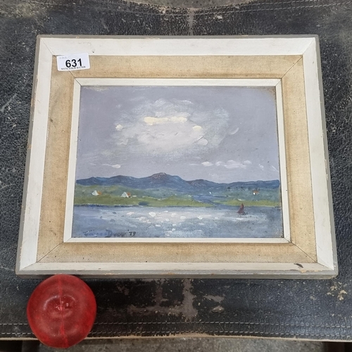 631 - Star Lot : An original oil on board painting by the artist Joyce Duff. Features an Irish lakeside sc... 