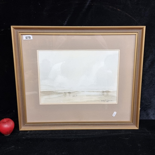 79 - A lovely vintage original watercolour on paper painting by the artist George C. Dunne dating to 1985... 