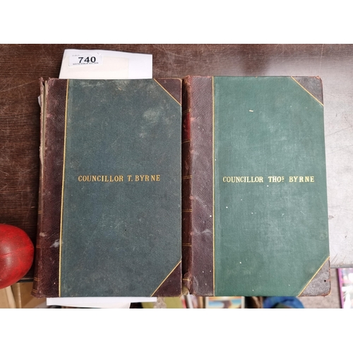 740 - Star Lot : Two antique hardback books titled 